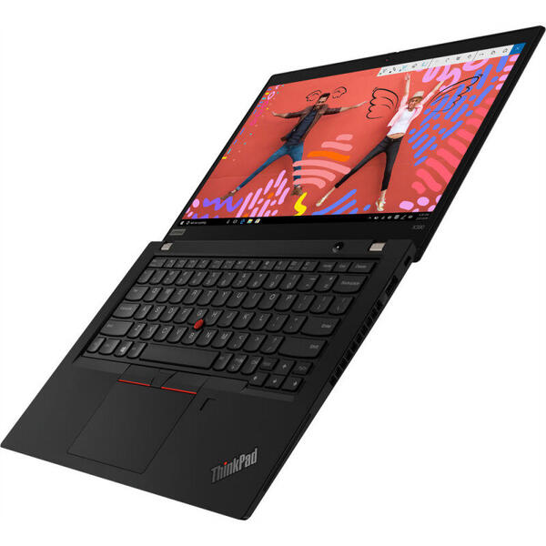 Laptop Lenovo ThinkPad X390, 13.3'' FHD IPS, Intel Core i5-8265U, 8GB DDR4, 512GB SSD, GMA UHD 620, Win 10 Pro, Black