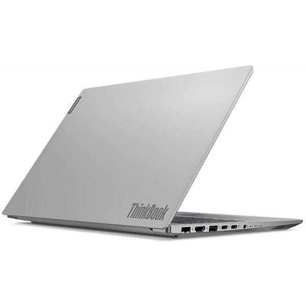 Laptop Lenovo ThinkBook 15 IML, 15.6'' FHD IPS, Intel Core i5-10210U, 8GB DDR4, 256GB SSD, GMA UHD, No OS, Mineral Gray