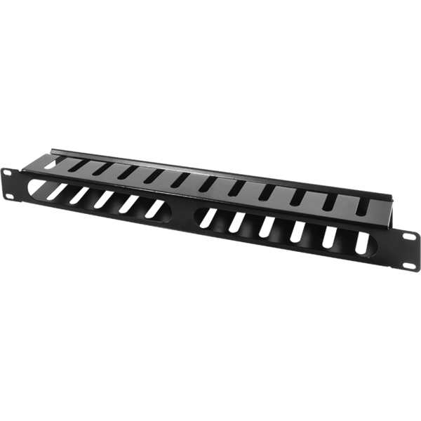 Logilink Panou gestionare cabluri, 1U pentru rack 19", Black