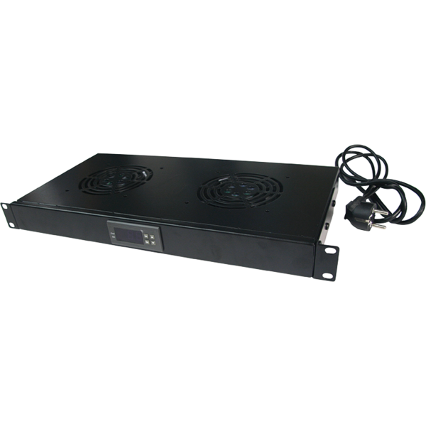 Logilink Unitate racire, 1U pentru rack 19", 2 ventilatoare, Black