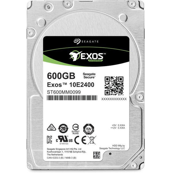Hard Disk Server Seagate Exos 10E2400 10K SAS 600GB 10000RPM 128MB 512n
