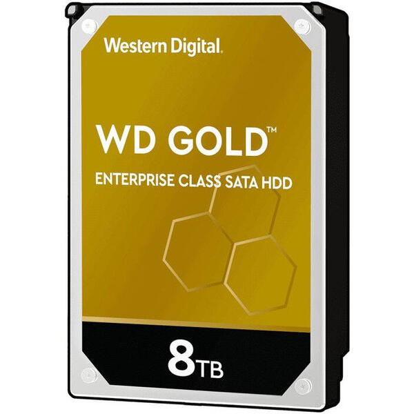 Hard Disk Server WD Non Hot-Plug Gold SATA-III 8TB 7200 RPM 256MB 3.5 inch