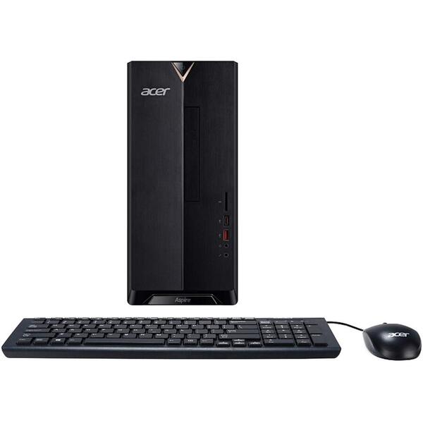 Sistem Brand Acer Aspire TC-885, Intel Core i5-9400, 8GB RAM, 1TB HDD, Intel UHD Graphics 630, Endless OS, Black