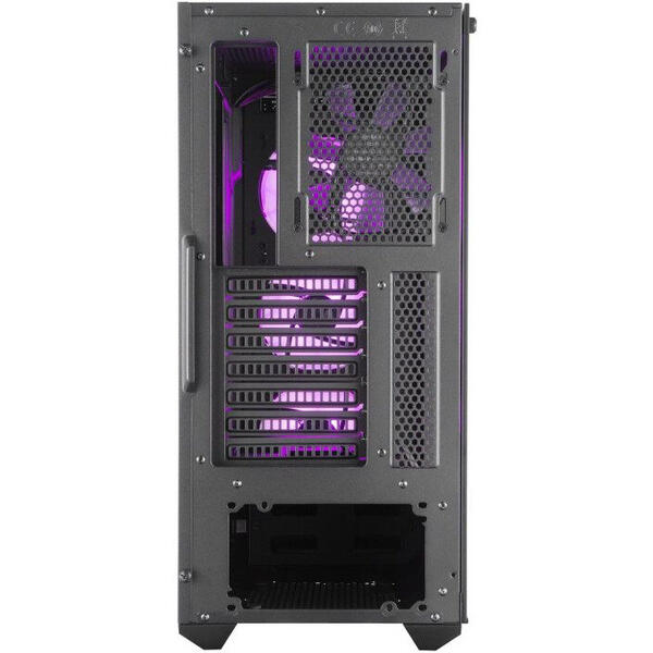 Carcasa Cooler Master MasterBox MB511 RGB, Tempered Glass, MiddleTower, Fara sursa, Negru-Albastru