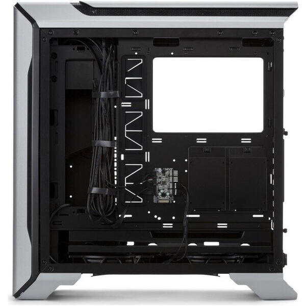 Carcasa Cooler Master MasterCase SL600M, Tempered Glass, MiddleTower, Fara sursa, Negru-Argintiu