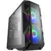 Carcasa Cooler Master MasterCase H500M Iron Grey, Tempered Glass, MiddleTower, Fara sursa, Negru-Gri