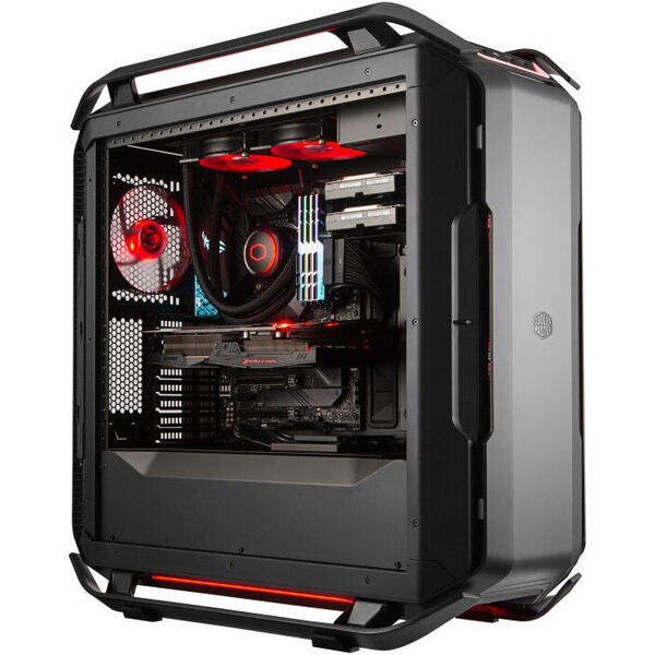 Carcasa Cooler Master Cosmos C700P Black Edition, Tempered Glass, FullTower, Fara sursa, Negru