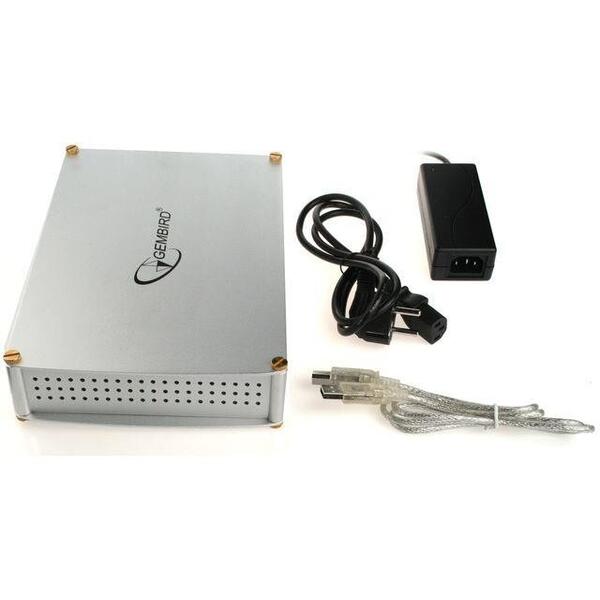 Rack Gembird External USB v.2.0 enclosure for 5.25" devices, Aluminiu