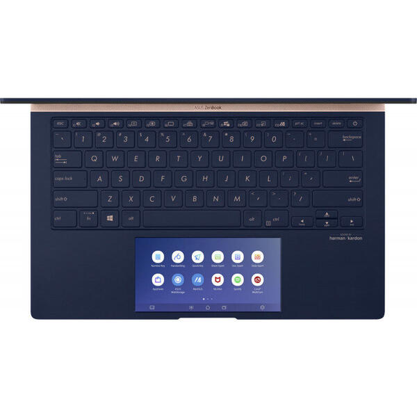 Laptop Asus ZenBook 14 UX434FLC, 14'' FHD, Intel Core i7-10510U, 16GB, 1TB SSD, GeForce MX250 2GB, Win 10 Pro, Royal Blue