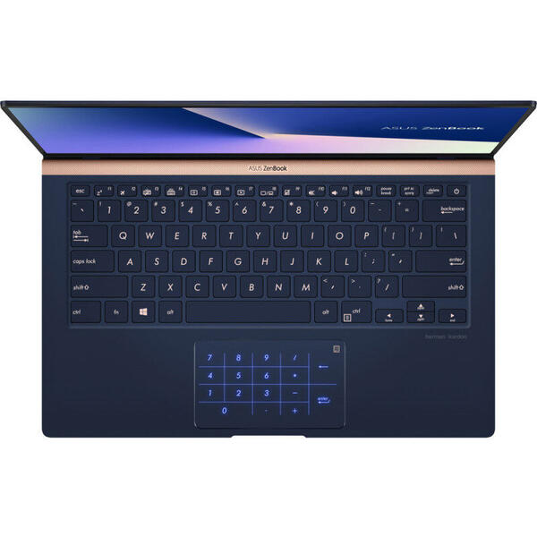 Laptop Asus ZenBook UX433FAC, 14'' FHD, Intel Core i5-10210U, 8GB, 512GB SSD, GMA UHD, Win 10 Pro, Royal Blue