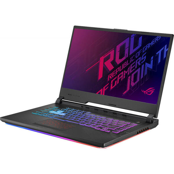 Laptop Asus Gaming ROG Strix G G531GT, 15.6'' FHD 120Hz, Intel Core i7-9750H, 8GB DDR4, 256GB SSD, GeForce GTX 1650 4GB, No OS, Black