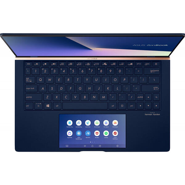 Laptop Asus ZenBook 13 UX334FLC, 13.3'' FHD, Intel Core i5-10210U, 8GB, 512GB SSD, GeForce MX250 2GB, Win 10 Pro, Royal Blue