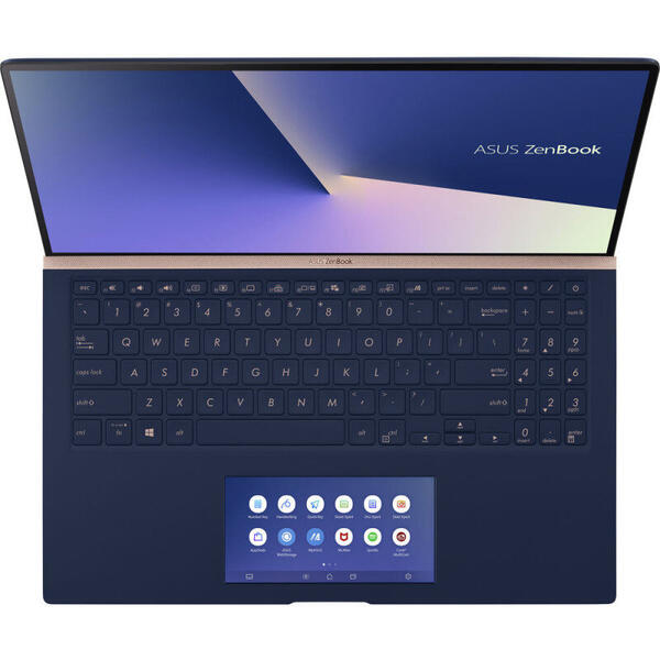 Laptop Asus ZenBook 15 UX534FTC, 15.6'' UHD, Intel Core i7-10510U, 16GB, 1TB SSD, GeForce GTX 1650 4GB, Win 10 Pro, Royal Blue