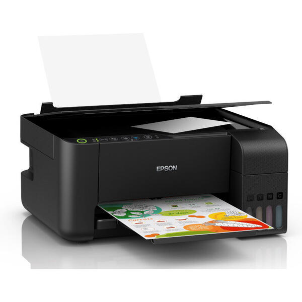 Multifunctionala Epson L3150, Inkjet, CISS, Color, Format A4, Wi-Fi, Panou Gri