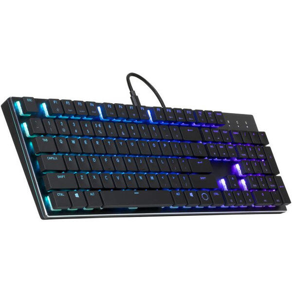 Tastatura gaming Cooler Master SK650 RGB Cherry MX Low Profile Red