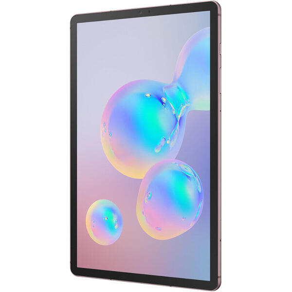 Tableta Samsung SM-T865 Galaxy Tab S6 (2019), 10.5 inch Multi-touch, Snapdragon 855 Octa Core 2.8GHz, 6GB RAM, 128GB, Wi-Fi, Bluetooth, 4G, GPS, Android 9.0, Rose Blush