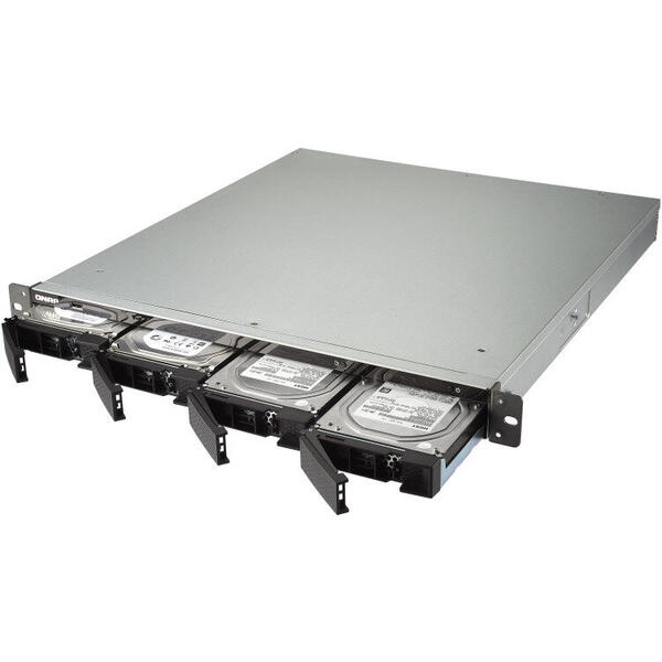 NAS Qnap TS-463XU-RP, AMD G-Series GX-420MC Quad-Core, 4 GB DDR4, 4x HDD, 5x USB, 4x LAN