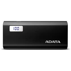 P12500D, 12500 mAh, 1x USB, 2.1A, negru