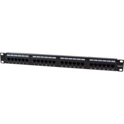 Patch Panel Logilink UTP, CAT6, 24 porturi, Black