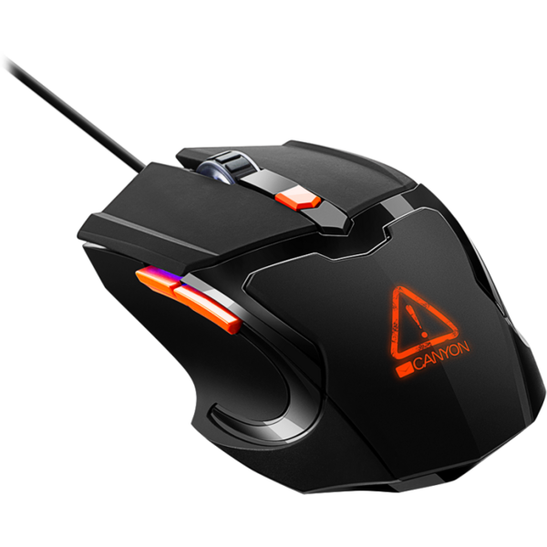 Mouse gaming Canyon Vigil, USB, Black-Orange