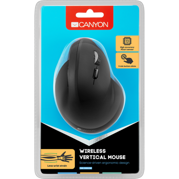 Mouse Canyon CNS-CMSW16B, USB Wireless, Black