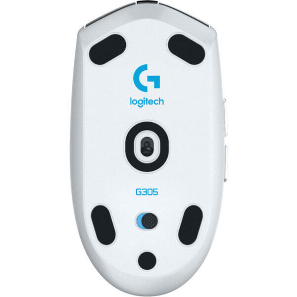 Mouse gaming Logitech G305 Lightspeed, USB Wireless, White