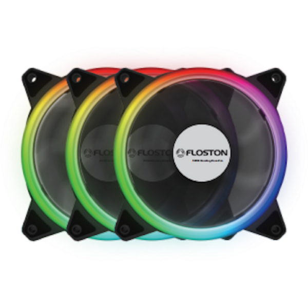 Ventilator PC Floston Halo RGB Three Fan Pack, 120mm