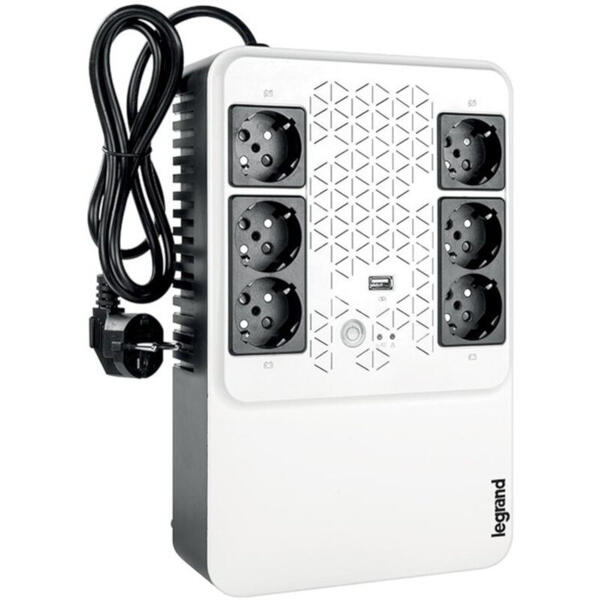 UPS Legrand Keor Multiplug, 600VA, 360 W, 6x Schuko