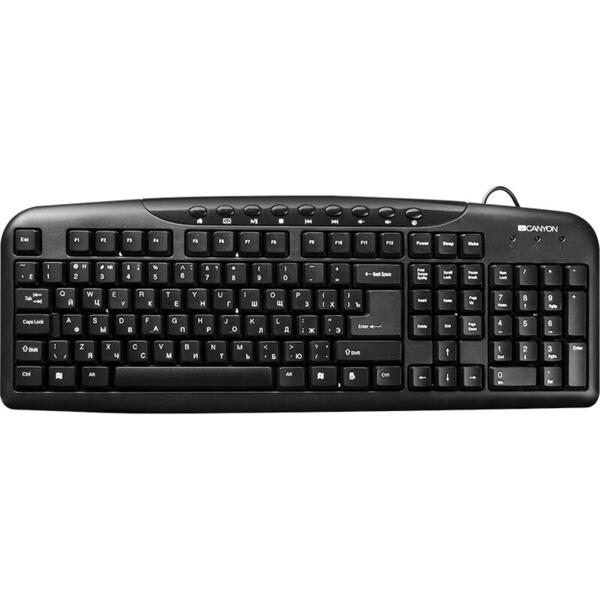 Tastatura Canyon CNE-CKEY2-US, USB, Black