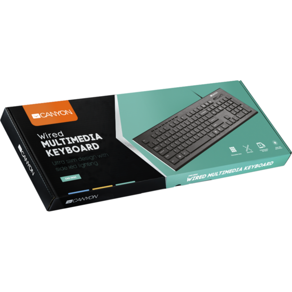 Tastatura Canyon CNS-HKB2-US, USB, Black