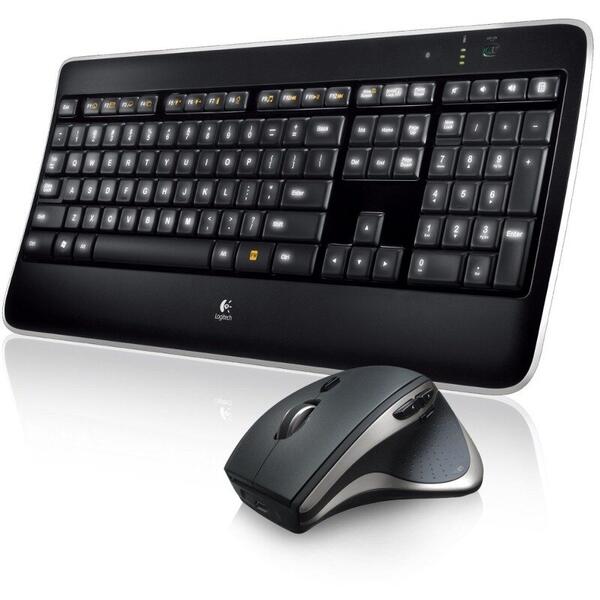 Kit Tastatura si Mouse Logitech Wireless MX800, USB, Black