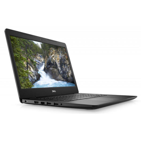 Laptop Dell Vostro 3490, Intel Core i7-10510U, 14" Full HD, 8GB DDR4, 256GB SSD, AMD Radeon 610 2GB, Windows 10 Pro, Negru, 3Yr CIS