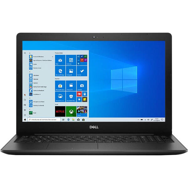 Laptop Dell Vostro 3590, Intel Core i5-10210U, 15.6inch FHD, 8GB DDR4, 256 SSD, Intel UHD Graphics, Windows 10 Pro, Black, 3Yr CIS