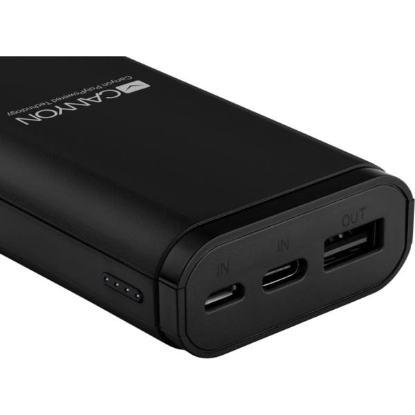 Baterie externa Canyon CNE-CPB010B, 10000mAh, 1x USB, Black