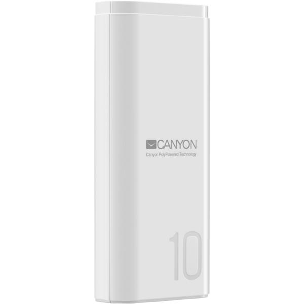 Baterie externa Canyon CNE-CPB010W, 10000mAh, 1x USB, White