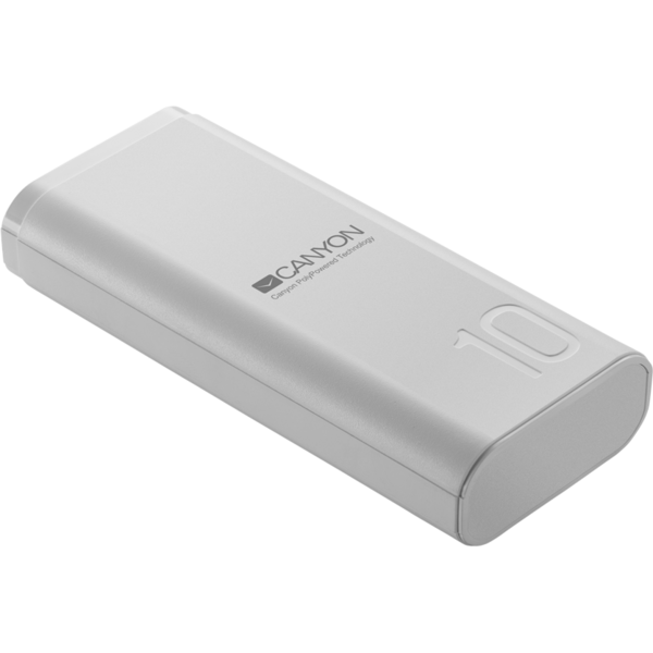 Baterie externa Canyon CNE-CPB010W, 10000mAh, 1x USB, White