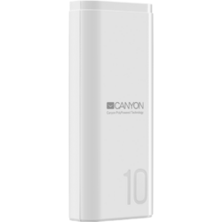 Baterie externa Canyon CNE-CPB010W, 10000mAh, 1x USB, White
