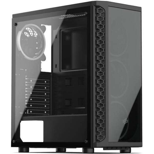 Carcasa Silentium PC Signum SG1X TG RGB, Tempered Glass, MiddleTower, Fara sursa, Negru