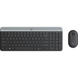 Kit Tastatura si Mouse Logitech Wireless MK470, USB, Graphite