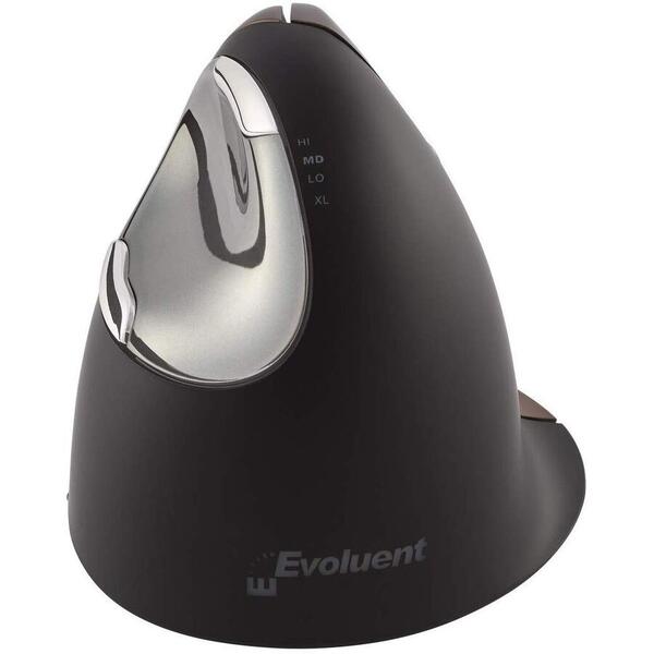 Mouse Evoluent VerticalMouse 4 Small Wireless, USB, Negru/Maro