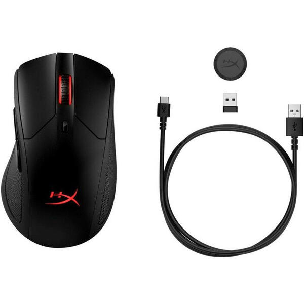 Mouse Kingston Gaming HyperX Pulsefire Dart Wireless, USB, Negru
