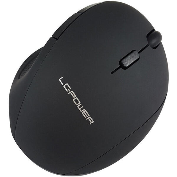 Mouse LC-Power M714BW, Wireless, USB, Black