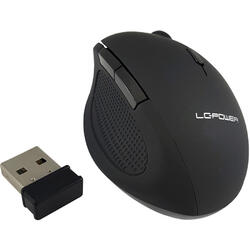 Mouse LC-Power M714BW, Wireless, USB, Black