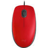 Mouse Logitech M110 Silent, USB, Red