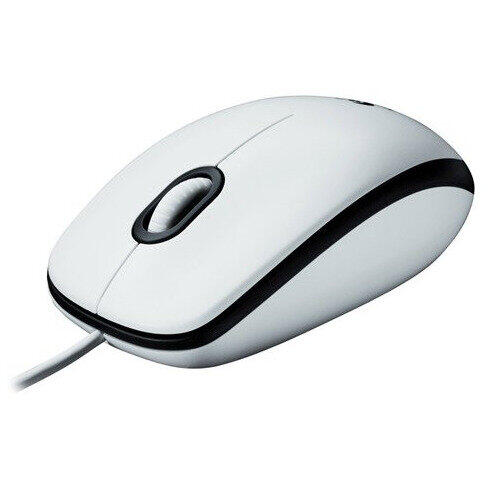 Mouse Logitech M100, USB, White