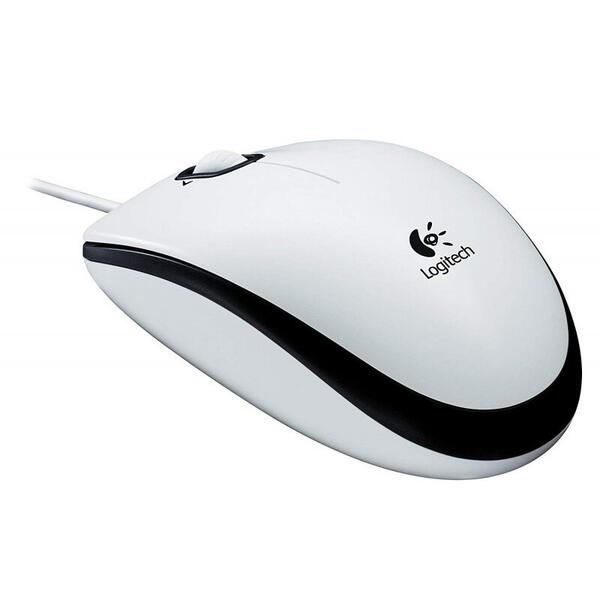 Mouse Logitech M100, USB, White