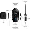 Mouse gaming Logitech Gaming G903 HERO Lightspeed Wireless, USB, Black