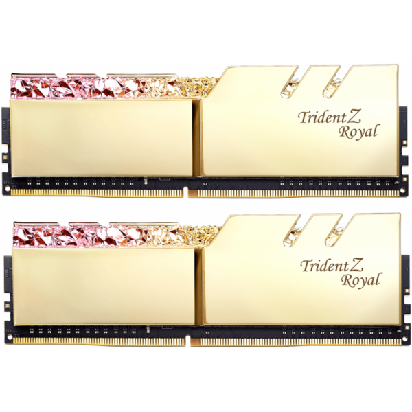 Memorie G.Skill Trident Z Royal RGB Gold 16GB DDR4 4266MHz CL19 1.4v Dual Channel Kit