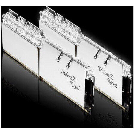 Memorie G.Skill Trident Z Royal RGB Silver 16GB DDR4 4800MHz CL18 1.5v Dual Channel Kit