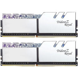 Memorie G.Skill Trident Z Royal RGB Silver 16GB DDR4 4800MHz CL18 1.5v Dual Channel Kit